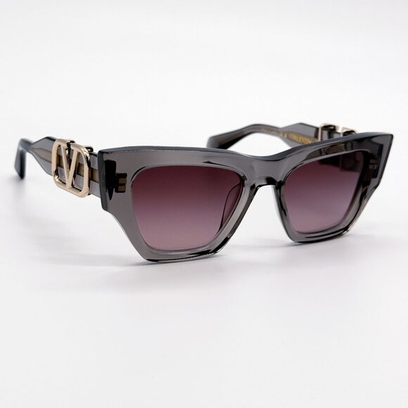 NEW VALENTINO SUNGLASSES VLS-166C VIOLET WOMEN CAT EYE EYEWEAR